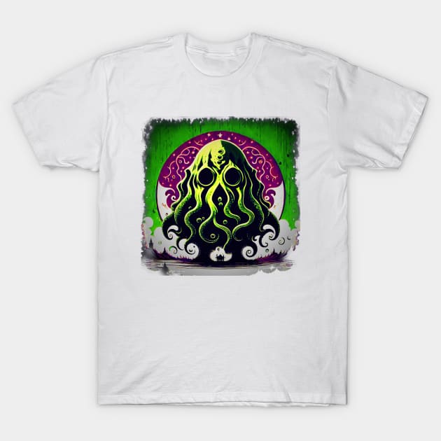 Cthulhu Archaic Art T-Shirt by Atomic City Art